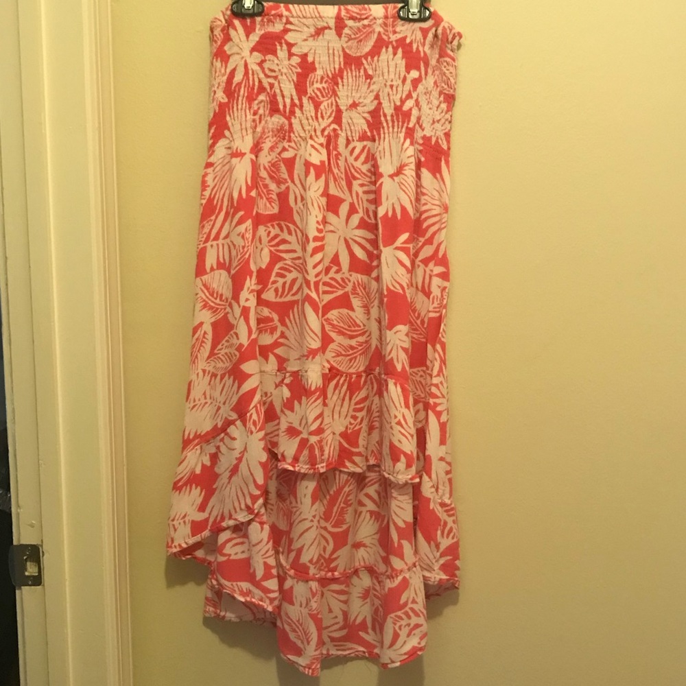 Hi-low strapless dress size L Fits like a M